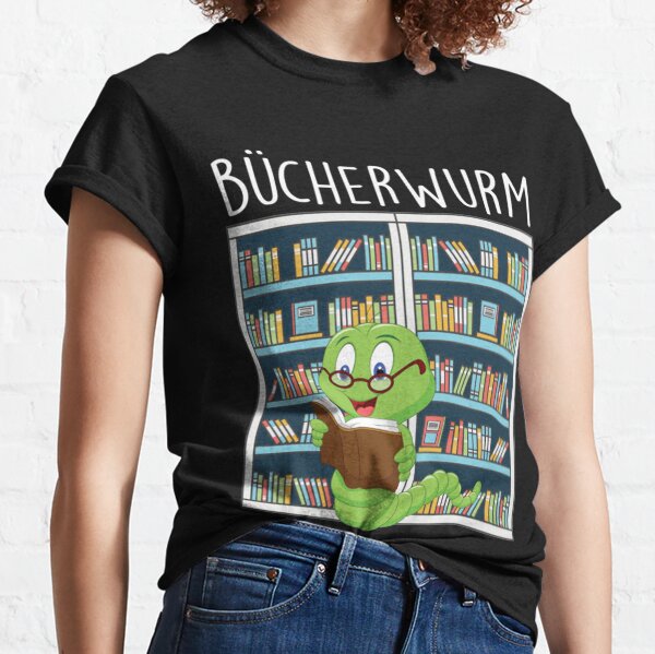 Bucherwurm in der Bibliothek Classic T-Shirt