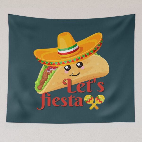 Item preview, Funny Taco In A Sombrero Let’s Fiesta designed and sold by theangelfaith.