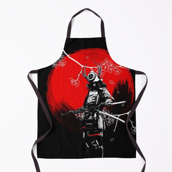 Item preview, Samurai in rising sun, traditional samurai in sakura wind designed and sold by shodark.