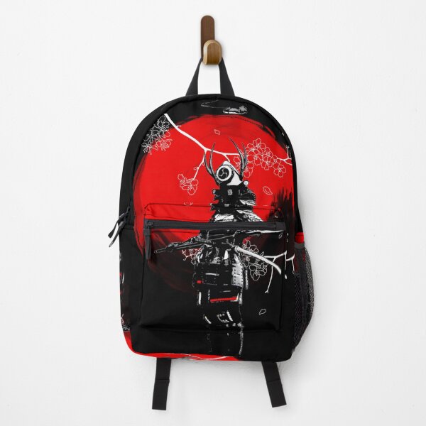 Item preview, Samurai in rising sun, traditional samurai in sakura wind designed and sold by shodark.