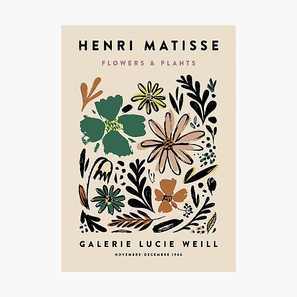 Matisse Flowers Photographic Print