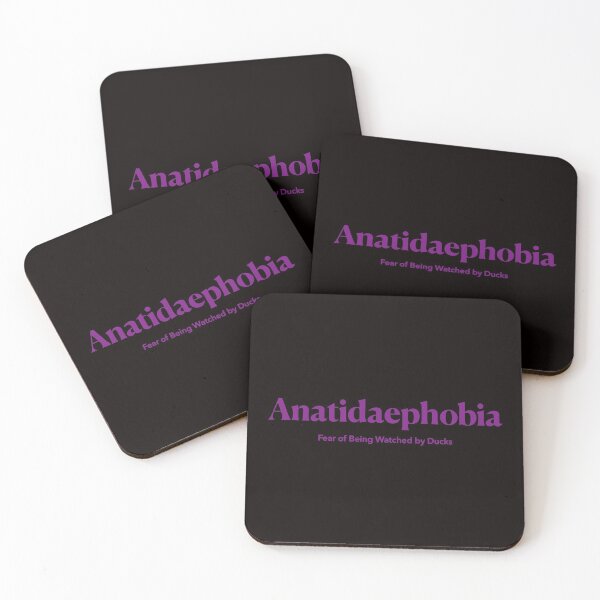 Item preview, Anatidaephobia - The Fear of Being Watched by Ducks - Violet Design designed and sold by nabeArtist.