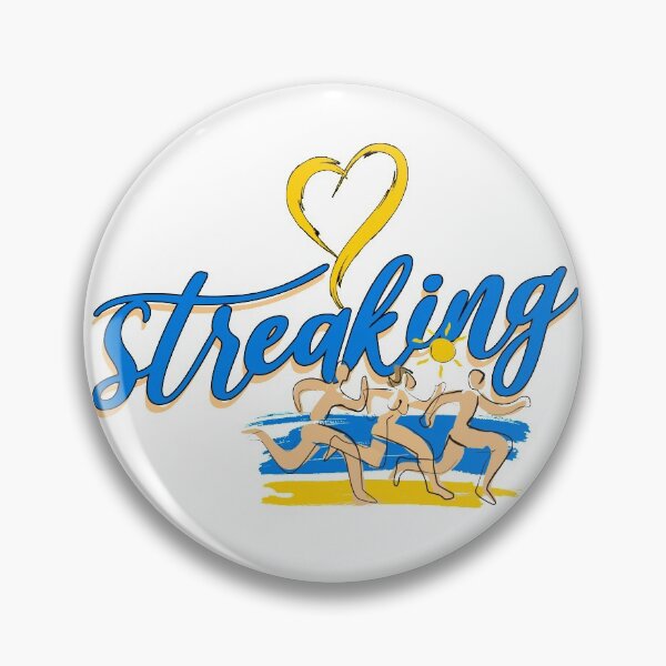 Item preview, Love Heart Streaking Naturist Nudist Naturism Lifestyle designed and sold by NaturistGifts.