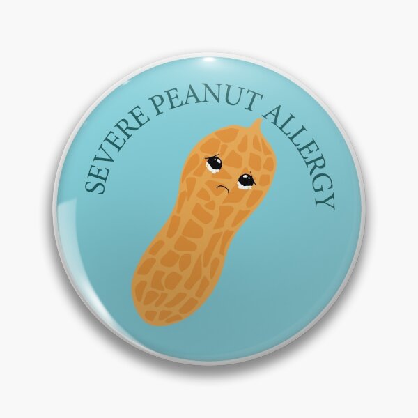 Item preview, Severe Peanut Allergy Sign - Blue designed and sold by dyesandpigments.