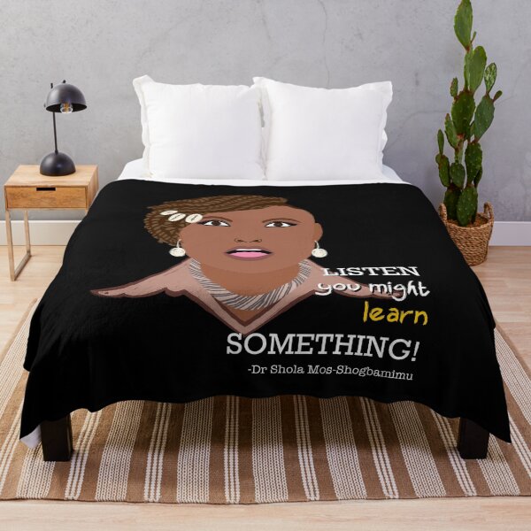 Item preview, Dr Shola Mos-Shogbamimu, Listen you might learn something! Piers Morgan interview, portrait quote designed and sold by Melanie-Palmer.