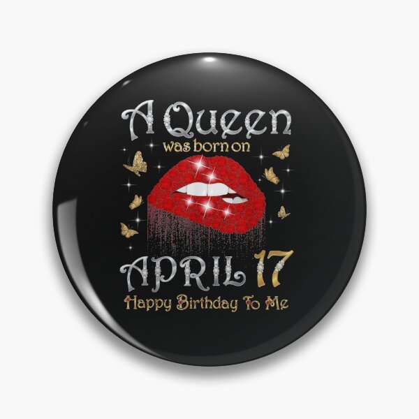 Item preview, A Queen Was Born on April 17, 17th April Queen Birthday T-Shirt designed and sold by Lukifo-Paladin.