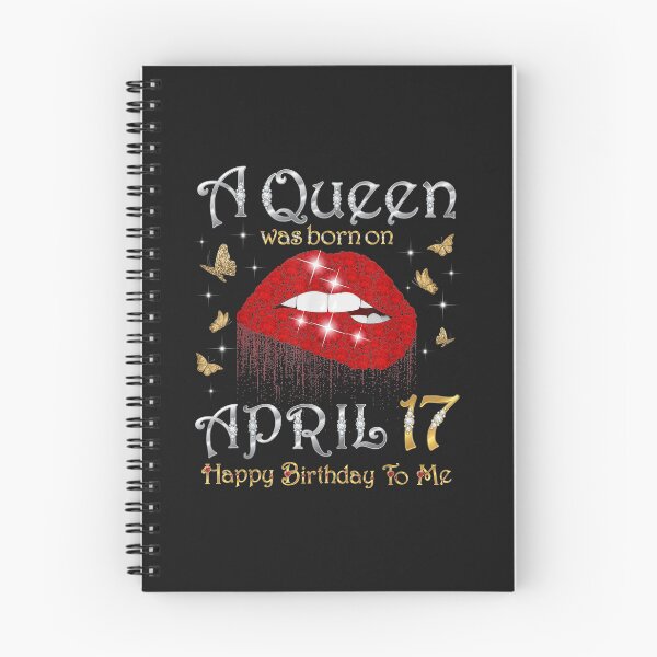Item preview, A Queen Was Born on April 17, 17th April Queen Birthday T-Shirt designed and sold by Lukifo-Paladin.