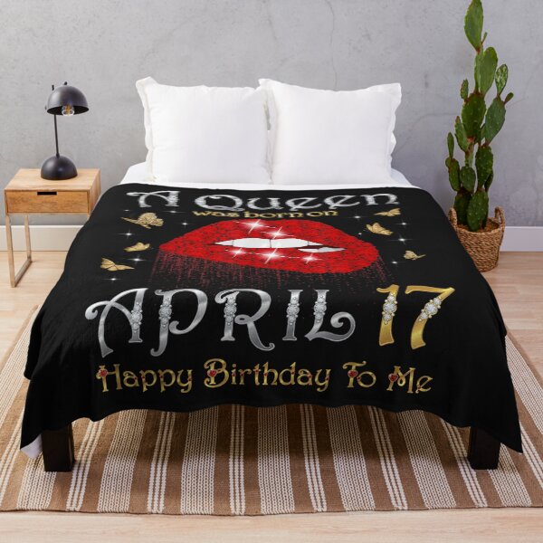 Item preview, A Queen Was Born on April 17, 17th April Queen Birthday T-Shirt designed and sold by Lukifo-Paladin.