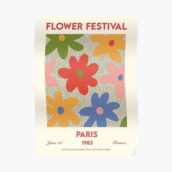 Flower festival paris Poster