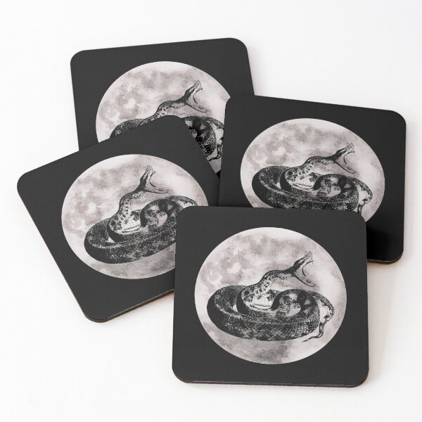 Item preview, Snake on the moon designed and sold by CrazyHowCool.