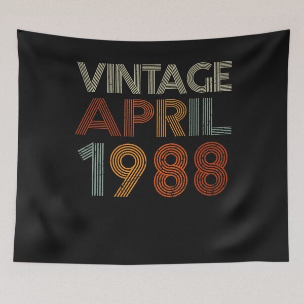 Item preview, Vintage April 1988 Retro Style 33 Years Old 33th Birthday Premium T-Shirt designed and sold by Lukifo-Paladin.
