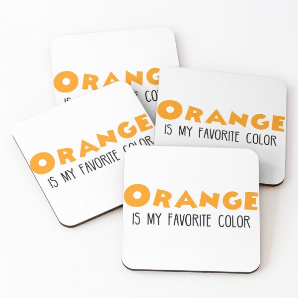 Item preview, Orange Is My Favorite Color designed and sold by Mooostickers.