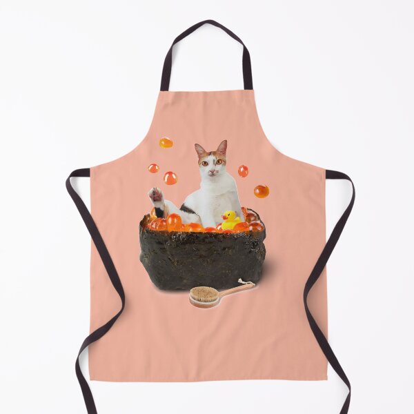 Item preview, Cat Bathing in Luxurious Salmon Caviar | Sushi Cat designed and sold by leBoosh-Designs.