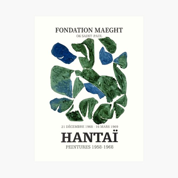 Hantai Green 1969 Art Print