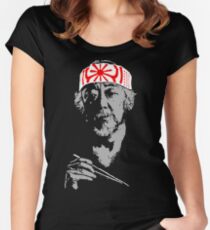 Man who catch fly with chopstick accomplish anything. Women's Fitted Scoop T-Shirt