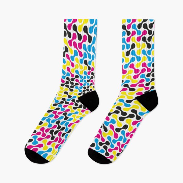 Item preview, CMYK Warped Metaballs Pattern (White) designed and sold by John Uttley.