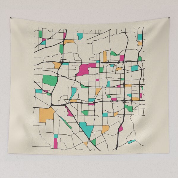 Item preview, Arlington, Texas Street Map designed and sold by A Deniz Akerman.