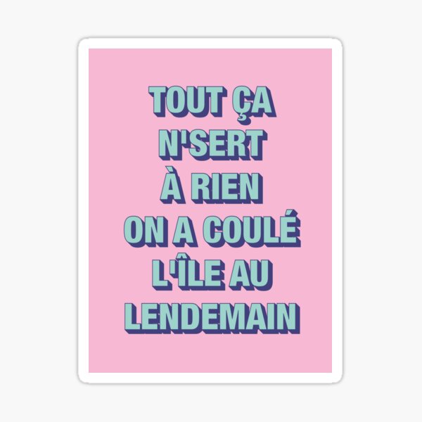 French Words Stickers Redbubble