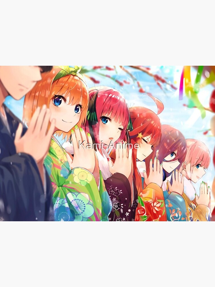 Nakano Quintuplets 5 Toubun no Hanayome Art Board Print for Sale