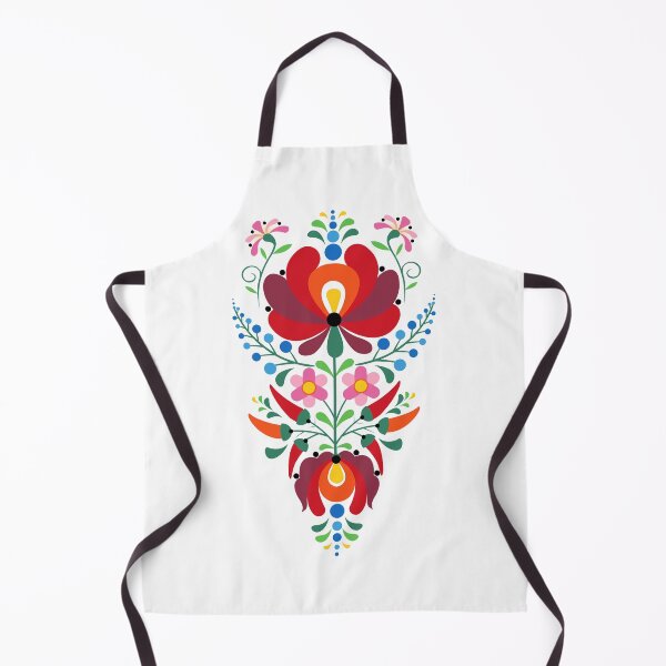 Item preview, Traditional Style Hungarian Flowers Design on White designed and sold by BuickRasDesign.