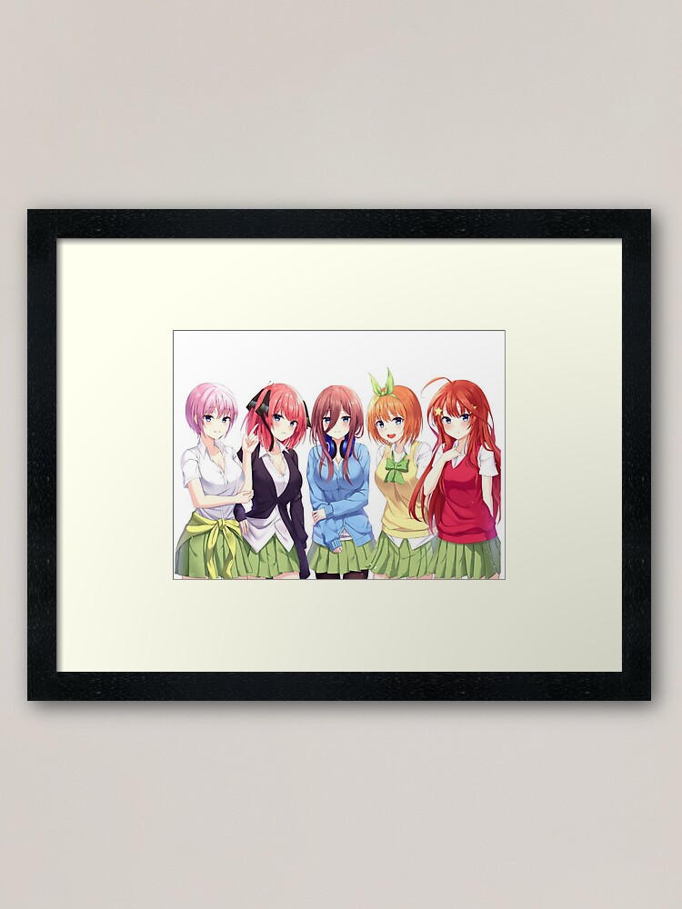 Nakano Quintuplets 5 Toubun no Hanayome Art Board Print for Sale by  Kami-Anime