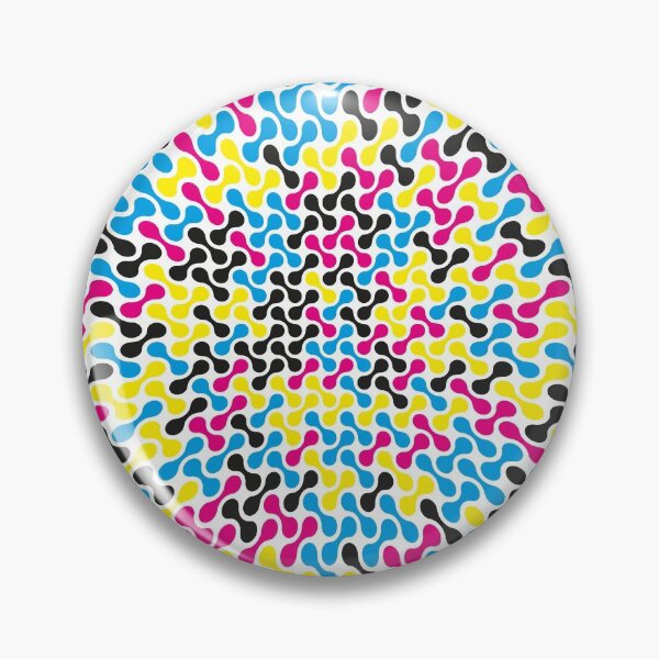 Item preview, CMYK Warped Metaballs Pattern (White) designed and sold by John Uttley.