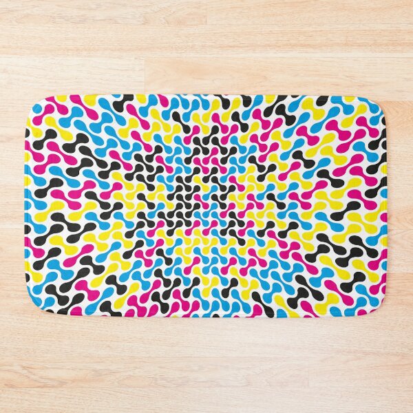Item preview, CMYK Warped Metaballs Pattern (White) designed and sold by John Uttley.