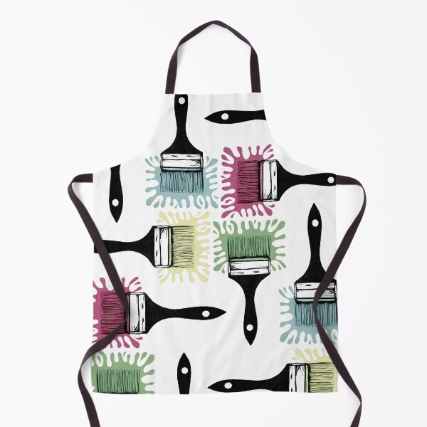 Item preview, Brush Splat Quartet - Muted - original linocut design and print designed and sold by PixelPalmer.