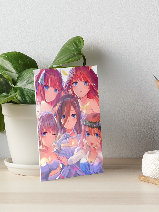 Nakano Quintuplets 5 Toubun no Hanayome Art Board Print for Sale