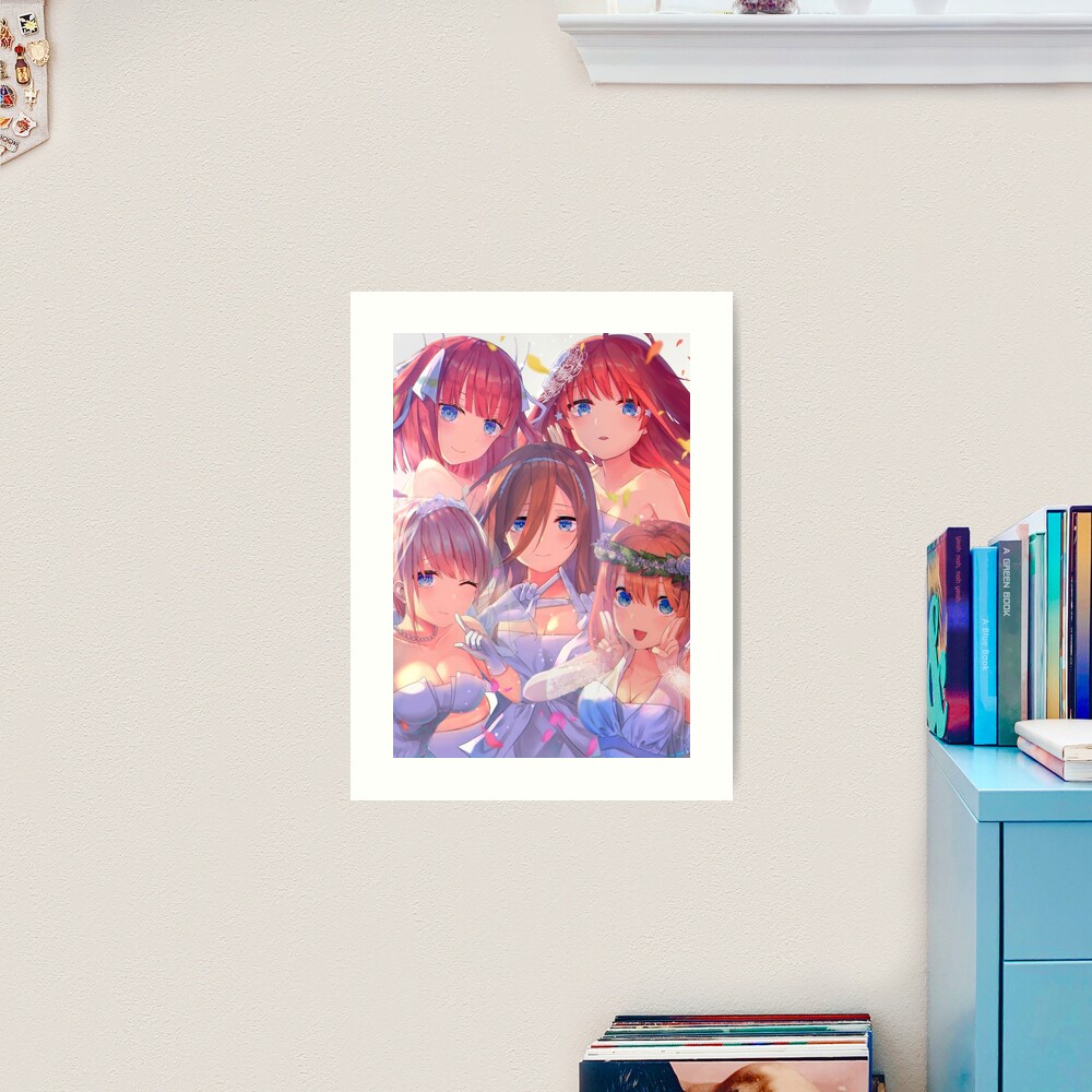 Quintessential Quintuplets Character Banners Photographic Print for Sale  by Reigill