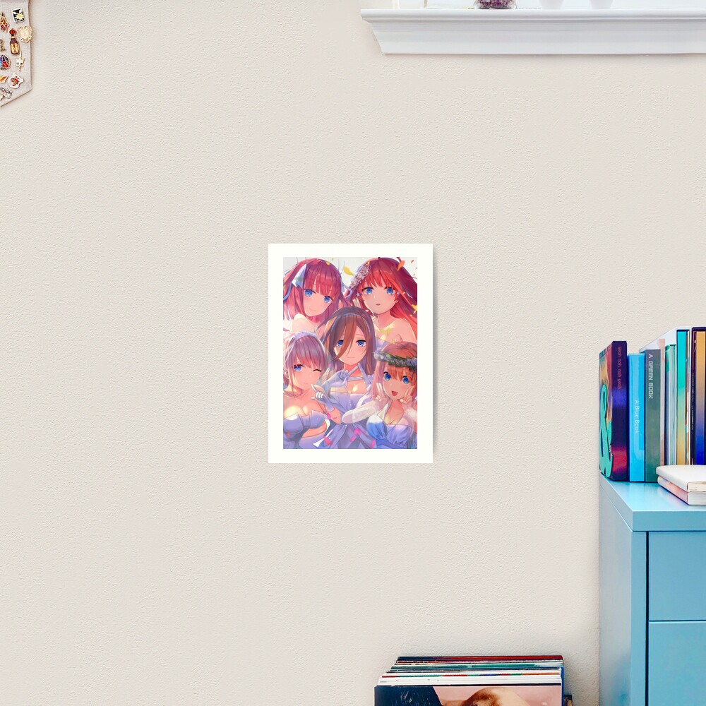 Quintessential Quintuplets Character Banners Photographic Print for Sale  by Reigill