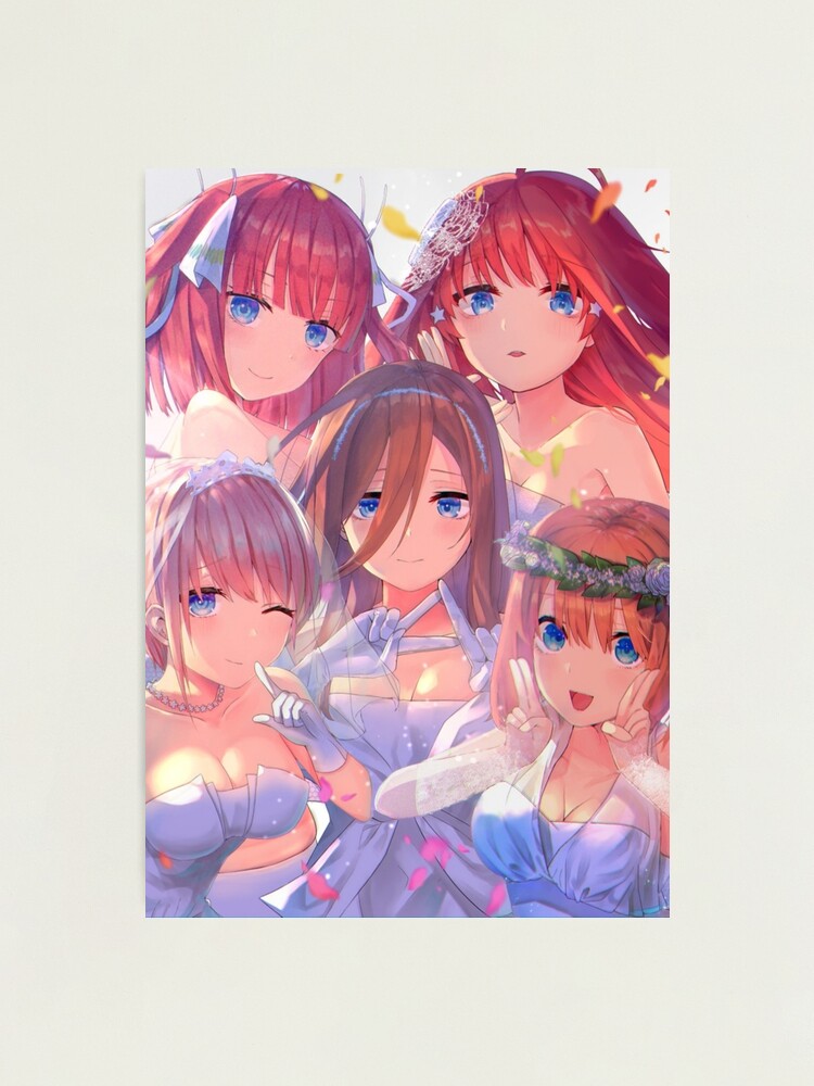 Quintessential Quintuplets Character Banners Photographic Print for Sale  by Reigill