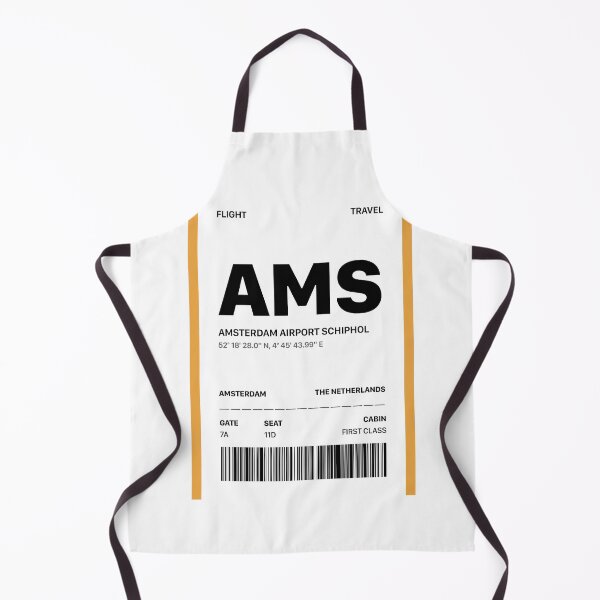 Item preview, Amsterdam Airport Schiphol Boarding Pass | AMS designed and sold by Wallpacas.