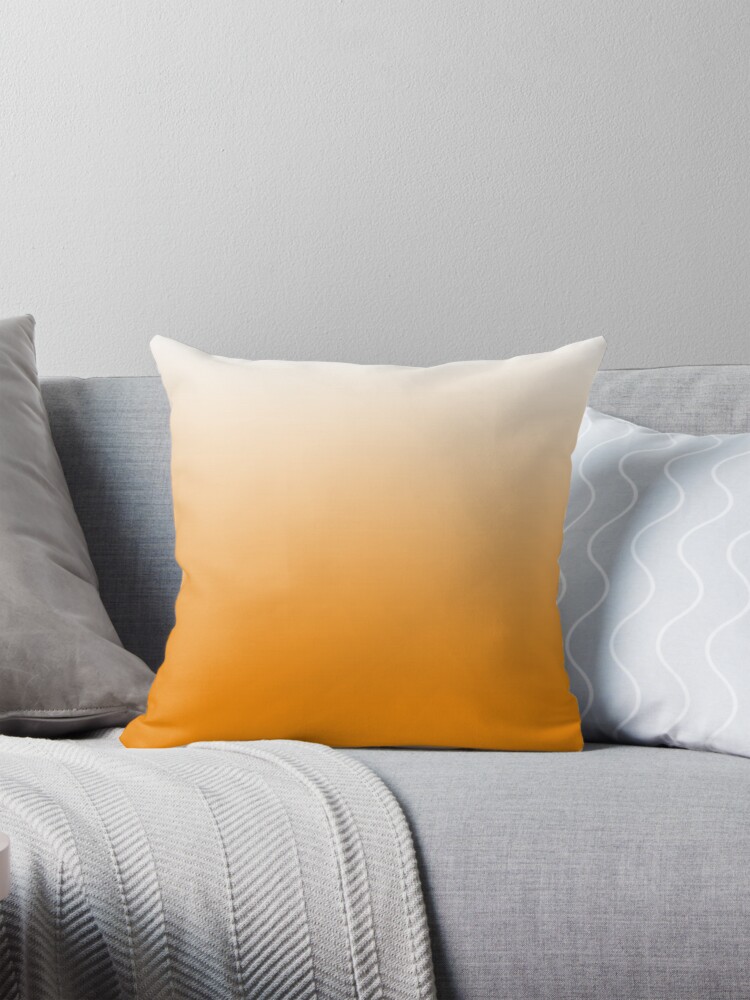 Thumbnail 1 of 4, Pillow, OMBRE Gradient Tangerine designed and sold by ozcushions.