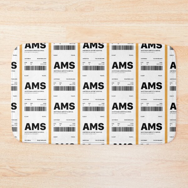 Item preview, Amsterdam Airport Schiphol Boarding Pass | AMS designed and sold by Wallpacas.
