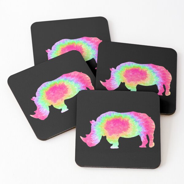 Artikelvorschau, Tie Dye Nashorn - Krawatte gefärbt entworfen und verkauft von 1DaisyChainLane.