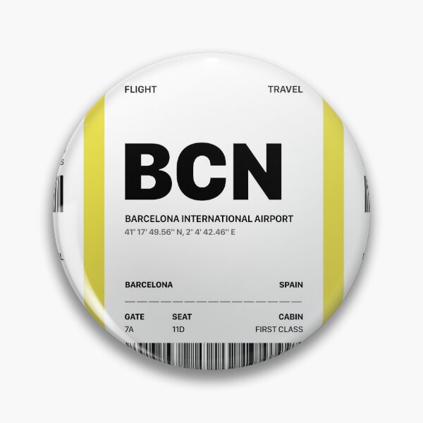 Item preview, Barcelona International Airport Boarding Pass | BCN designed and sold by Wallpacas.