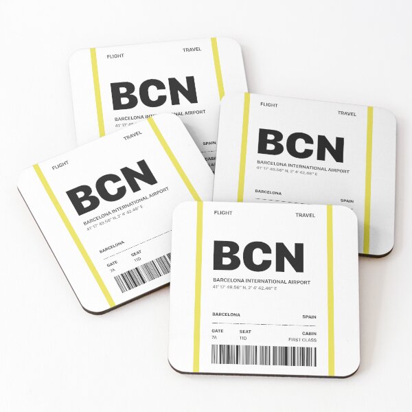Item preview, Barcelona International Airport Boarding Pass | BCN designed and sold by Wallpacas.