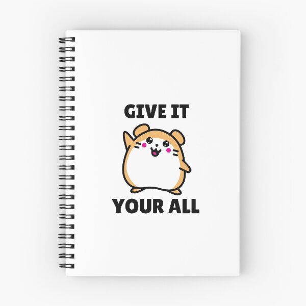 Item preview, Give It Your All! - kawaii chubby hamster waving designed and sold by GLwithUs.
