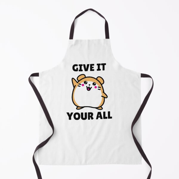 Item preview, Give It Your All! - kawaii chubby hamster waving designed and sold by GLwithUs.