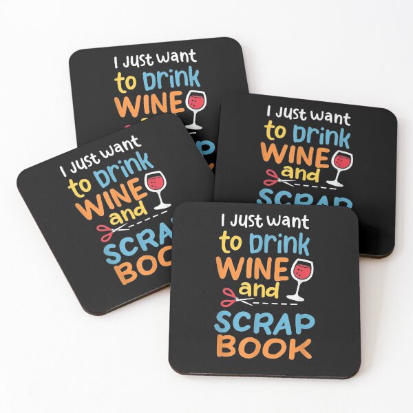 Item preview, I Just Want To Drink Wine Scrapbook  designed and sold by beatabea.