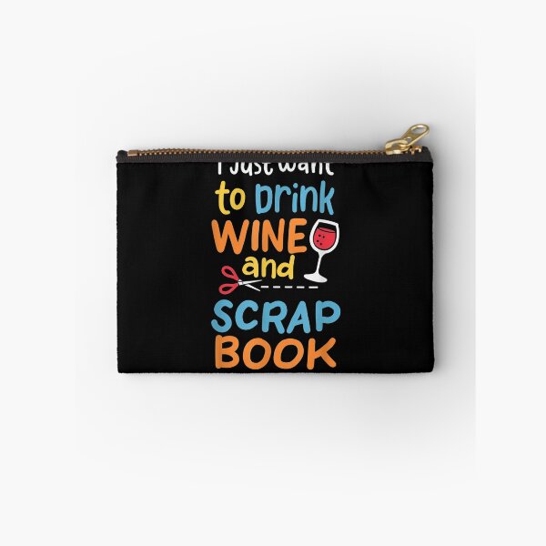 Item preview, I Just Want To Drink Wine Scrapbook  designed and sold by beatabea.