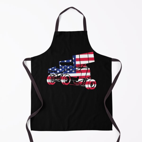 Item preview, Bright and Bold Sprint Car American Flag Dirt Track Racing designed and sold by Ginger217.