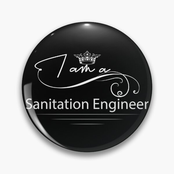 Item preview, sanitation engineer designed and sold by MHDesignstore.