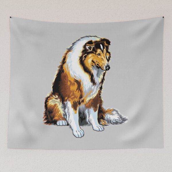 Item preview, Collie Scottish Shepherd Illustration designed and sold by Kids-Playground.