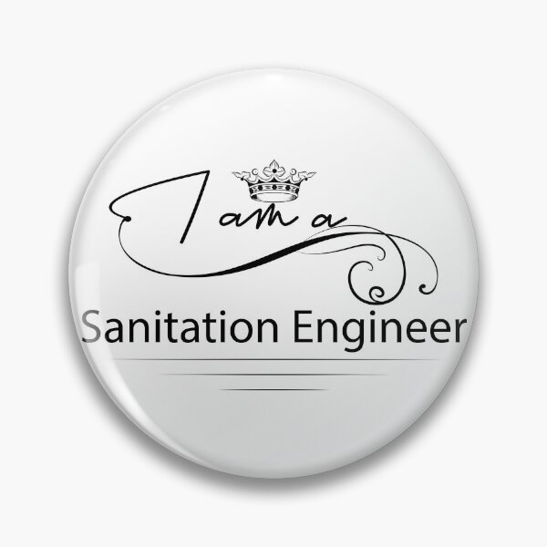 Item preview, sanitation engineer designed and sold by MHDesignstore.