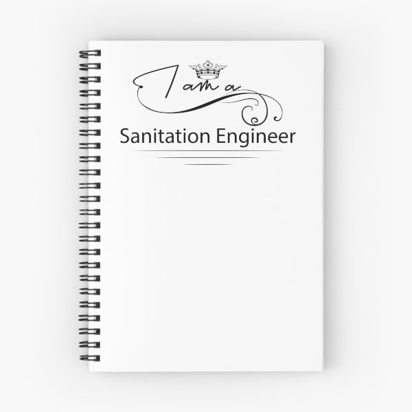 Item preview, sanitation engineer designed and sold by MHDesignstore.