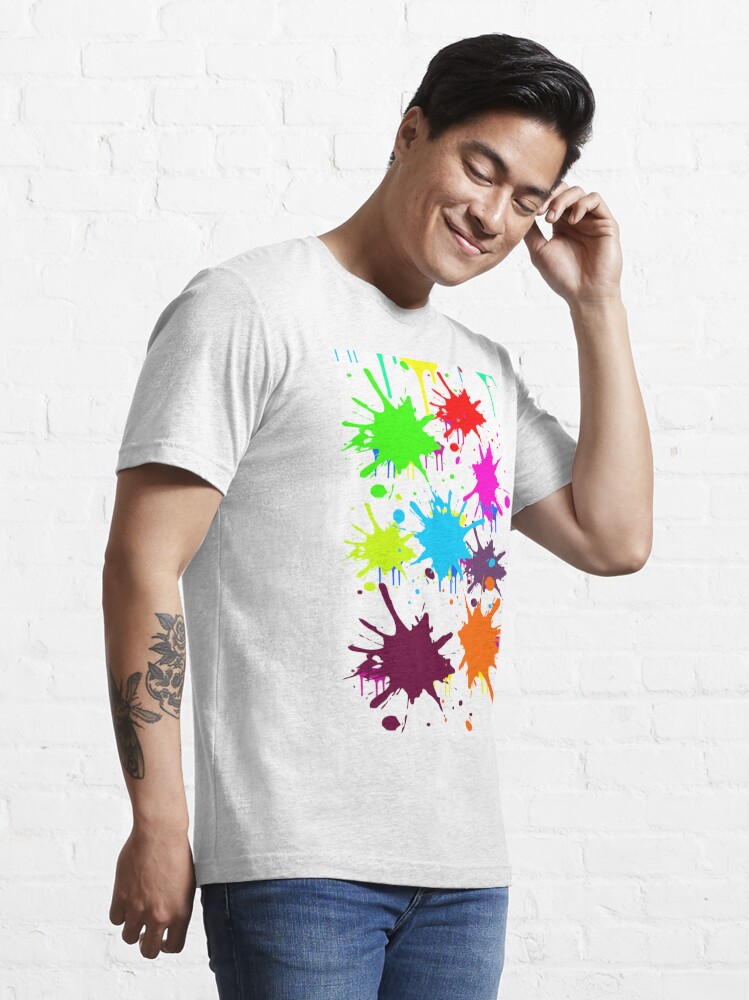 Colorful blobs of paint splatter' Men's T-Shirt