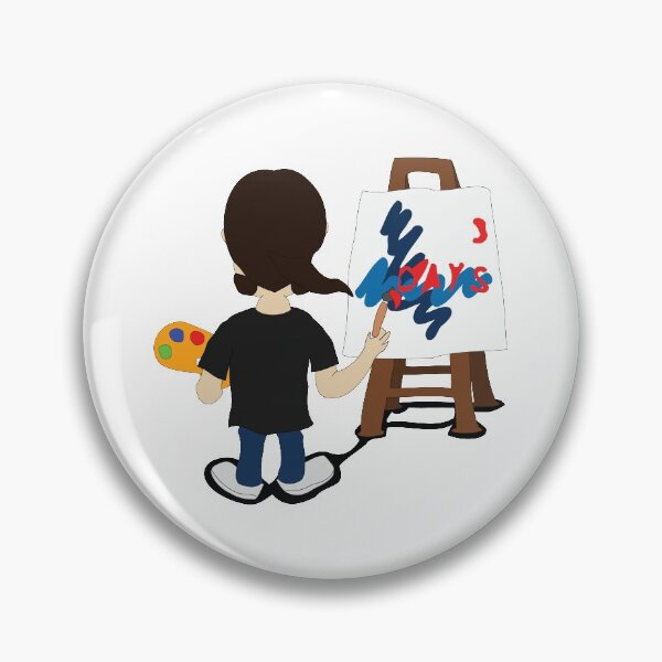 Item preview, Painter comic character vector image designed and sold by binti163.