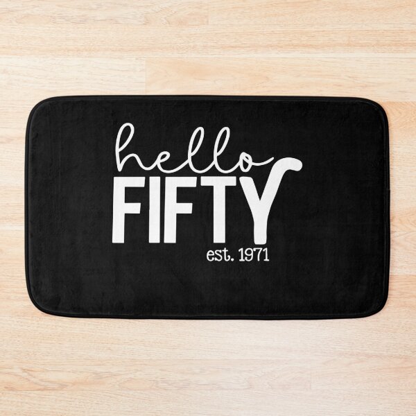 Item preview, Hello Fifty EST 1971 50th Birthday Gift 50 Years Old designed and sold by ZimbomDesigner.